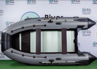 Лодка ПВХ RiverBoats RB 430 Киль + алюминиевый пол моторная